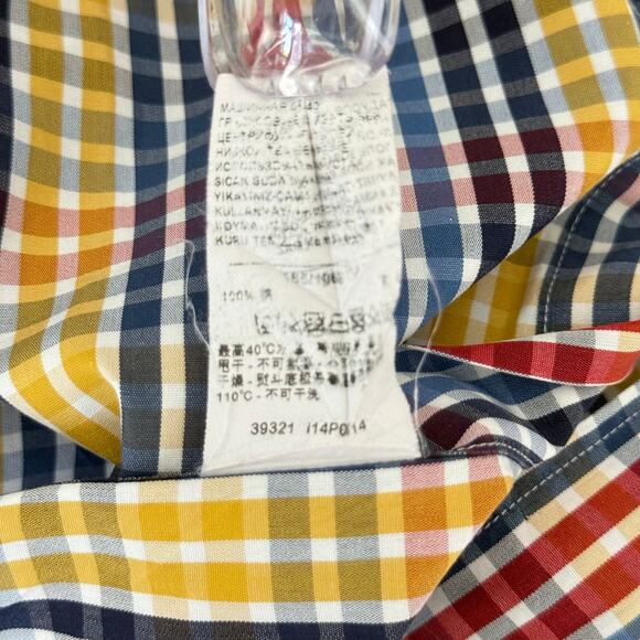 Paul & Shark Yachting Men's Casual Shirt Made in Italy Plaid Check - Picture 6 of 8